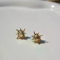 ราคา Thantara-The Sun Within Earrings(ต่างหูเงิน92.5% มุกดาหารแคทอายธรรมชาติ) (1734051902131700882)