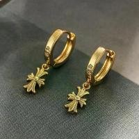 ราคา Chrome Hearts cross-shaped earrings, retro style, new European and American fashion, outstanding, elegant, simple, classy, ​​unique earrings for women. (1734536246488499763)