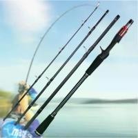 ราคา เบ็ดตกปลา 1.8M 4 ส่วนSPINNING Casting Lure Fishing Rod Ultralight BASS Fishing RodเรือตกปลาRodอุปกรณ์ตกปลา (1735233561335858625)