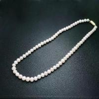 ราคา {Hot} Natural Freshwater Pearl Necklace Yellow Gold for Women Lady Choker Fashion Pretty Wedding Party Gift (1735276005892588693)
