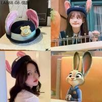 ราคา ส่งจากไทย Judy's hat หมวกจูดี้ หมวกบัคเก็ตหูกระต่ายตำรวจ ซูโทเปีย นครสัตว์มหาสนุก Judy Police hat cap (1733786858221373181)