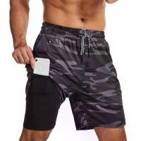 ราคา Men's Running Headphones Shorts Sports Quick-Dry Shorts Fitness Personality Trend Anti-Exposure Five-Point Shorts One-Piece Dropshipping (1733241827887449793)