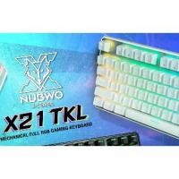 ราคา ส่งฟรี. Keyboard Nubwo X-Lution X21 Tkl White Rgb Led Blue Switches Popular! (1734558384942122545)
