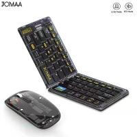 ราคา Jomaa Transparent Foldable Wireless Keyboard Bluetooth Keyboard with Mouse Folding Travel Keyboard for Smartphone Computer (1735331456690717879)