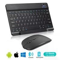 ราคา Mini Bluetooth Keyboard Wireless Keyboard Rechargeable For Phone Tablet Russian Spanish Keyboard For Android ios Windows (1735331459568338103)