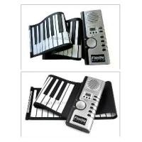 ราคา เปียโนพับ เปียโนไฟฟ้าพกพา พับม้วนได้ 61 คีย์ Electric Piano Digital Keyboard Keys (1734556367925839430)