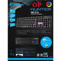 ราคา [พร้อมส่ง] Razeak Rk-X14 / Rk-X16 Hunter Semi Blue Switch Mechanical Gaming Keyboard (1734663170133886719)