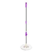 ราคา [เก็บเงินปลายทาง] Jumper Kids modern Spin Mop ไม้ถูพื้น สำหรับถังปั่น รุ่นตัวล๊อคหมุน เหล็กหนากว่าตัวล๊อคพับ พร้อมผ้าไมโครไฟเบอร์ ใช้ได้ยาวนาน (สีม่วง) (1735091160106043185)