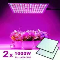 ราคา [Lighting] 2pcs 1000W Full Spectrum Indoor LED Grow Lamp For Plant Growing Light Tent Fitolampy Phyto UV IR Red Blue 225 Led Flower Plants (1735171905050608864)