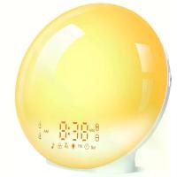 ราคา นาฬิกา Sunrise Wake-Up Light Alarm Clock ดิจิตอล 11-สี LED 20 ระดับ ความสว่าง ระบบ Dual Alarm พร้อม Snooze Function สำหรับ bedside หรือ reading lamp สวยงาม ไร้เสียง แขวนผนัง สวยง (1734863658967336860)