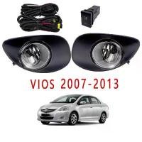 ราคา VIOS Fog Lamp Fog Lightโคมไฟหมอกไฟหน้ากันชนด้านหน้า ไฟตัดหมอก ไฟสปอร์ตไลท์ for TOYOTA VIOS 2007-2013 with Harnesses and Switches (สายไฟและสวิทช์) (1735433462176908334)