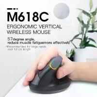 ราคา Vertical Ergonomic Wireless Mouse 6 Buttons 1600Dpi Optical 3D Mouse with Led Light for Pc puter Laptop (1735215735536190867)