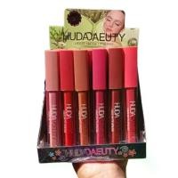 ราคา Huda Matte Lipstick ลิปสติกเนื้อแมทแท่งยาวแบบยกถาด24แท่งคละสี (1735411669106263722)