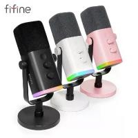 ราคา แนะนำ FIFINE AM8 USB/XLR DYNAMIC MICROPHONE (1735425284798384043)