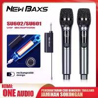 ราคา [COD] [tiktok]NewBaxs 【Cod】 su601/su602/su604 wireless microphone 2 handheld microphone 50m receiving distance UHF FM cyclic charge no disturb KTV stage performance band use (1734762500392780861)