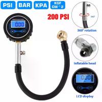 ราคา 【จัดส่งที่รวดเร็ว】เกจวัดลมยาง LCDดิจิตอล อย่างดี ที่วัดลมยาง 0-200 PSI เครื่องเติมลมยางแบบดิจิตอลเครื่องวัดความดันเครื่องอัดอากาศ Tire Pressure Monitor Pressure Gauge Automobile (1734874567550862496)