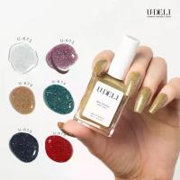 ราคา [ส่งฟรี] สีทาเล็บกึ่งเจล(ไม่อบ) U-DELI Flash Vegan Nail Polish กลิตเตอร์แฟลช กลิตเตอร์แน่น เล่นแสงสวย Group (1731785878610282400)