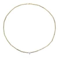 ราคา 【ooyo】 2025 New Arrived Women Choker Geometric Bar Link Chain Single 5A Heart Cubic Zirconia CZ Sparking Necklace Fashion (1735275919608809435)