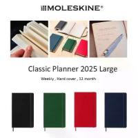 ราคา [เก็บเงินปลายทาง] Moleskine สมุดบันทึก สมุดโน๊ต ปกแข็ง สมุดปกแข็ง ไซร์ L - Classic Planner 2025 Weekly Notebook , Hard cover , 12 months , Large Size 5" x 8.25" 144 pages (1734680639354144718)