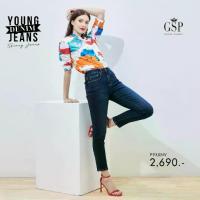 ราคา ขายร้อน GSP woman's pants Breathable Young denim กางเกงยีนส์ ขาเดฟ สีกรม P9XXNV (1735321156620289139)