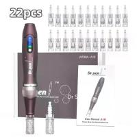 ราคา Dr Pen Ultima A10 with 22pcs Cartridge Wireless Skin Care Derma Pen Mesotherapy Skin Care Device (1734910932777403603)