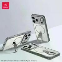 ราคา 【Crystal】 Xundd Magnetic for iPhone 17 Pro Max 17 Air 17 Pro Case with Ring Stand,Airbag Anti-drop PC+TPU Stripes Transparent Phone Cover (1734852690582209960)