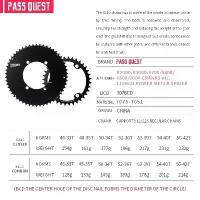 ราคา 【ooyo】 PASS QUEST 110 bcd chainring road bike 2X Narrow wide with bolts Chain ring for Shimano dura ace 9000 5800 6800 11 12 speeds (1735272202001024987)