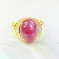 ราคา Classic Ruby Bold Ring - แหวนทับทิมประดับเพชรข้าง (1734683090429576717)