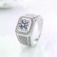 ราคา （จัดส่งจากประเทศไทย）. LY JEWELRY ring diamond Moissanite men 2 carat water 100-98 silver 92.5% D-VVS1 : F2004 Fashion accessories #อย่าน้อยใจตัวเอง (1734465698008040745)