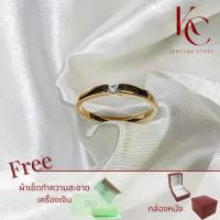 ราคา แหวนเงิน/ทองแหวนชายฝังเพชร Moissanite 2mm ตัวเรือนเงินแท้ 92.5% ชุบทอง 24K / Ring metal Silver 925 gem type (1734851455442126125)
