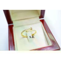 ราคา แหวนS.R. Gold Ring with Diamonds, Each Diamond Is 0.01 Carat, 100% Water Diamonds, Beautiful White Color, Good Fire, with Product Certificate. 100% Real Gold Plated (1734743270910100512)