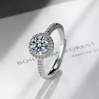 ราคา （จัดส่งจากประเทศไทย）. LY JEWELRY ring silver S925 inlaid Diamond moissanite D-VVS1 : D2002 เครื่องประดับแฟชั่น (1734449016294245782)