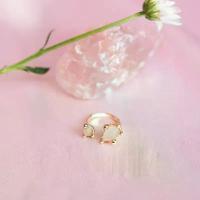 ราคา เครื่องประดับ Rock Me Jewelry รุ่น Double Audrey Ring แหวน ทองเหลือง ประดับพลอย (1734947071689524399)