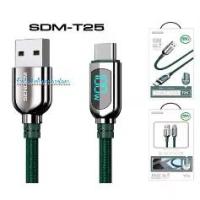 ราคา SENDEM ⚡️FLASH SALE⚡️Newๆๆ #มีไฟบอกกำลังวัตต์ สายชาตร์ USB-A to USB-C 100W รุ่น SDM-T25 สายยาว 1.5 เมตร (1735252259835839997)