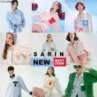 ราคา ♤Sarin PuiPui pinstripe shirt NEW เสื้อเชิ้ต ลายปัก ปุยปุย sarin♧ (1735239359105173382)