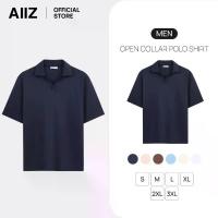 ราคา AIIZ (เอ ทู แซด) - AIIZ เสื้อโปโลผู้ชายคอวีผ้ายืด AIIZ Men's Open Collar Polo Shirt (1735208373175288989)