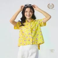 ราคา C&D Woman's shirt Haru เสื้อเชิ้ตผู้หญิง แขนสั้น สีเหลือง CBBPYE (1732245961708505392)