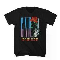 ราคา (COD) New Heavyweight Pure Cotton Guns N' Roses Rose and Guns N' Roses Band Short Sleeve Rock T-Shirt (1733138705946412086)