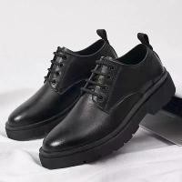 ราคา Fashion Men's Leather Shoes Formal Casual Soft Leather Shoes Lace Up School Shoes For Mens (1734951814327272787)