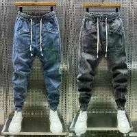 ราคา M-5XL Men Jeans Joggers Elastic Waist Slim Loose Harem Spring Summer Autumn Winter Fashion Casual Korean Street Denim Pants Trousers Plus Size Black Grey Blue Men'S Heavyweight Paisley Shorts (1735399