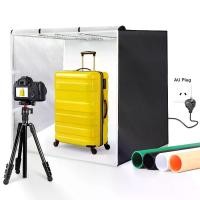 ราคา PULUZ 80cm Folding Portable 90W 14000LM High CRI White Light Photo Lighting Studio Shooting Tent Box Kit with 4 Colors Black, White, Orange, Green Backdrops (1732445924465215436)