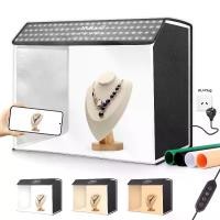 ราคา PULUZ Photo Studio Light Box Portable 60 x 40cm Cuboid Photography Studio Tent Kit with 4 Color Backdrops (1732445589328136140)