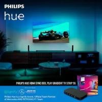 ราคา [เซ็ทสุดคุ้ม]Philips Hue HDMI Sync Box เครื่องอ่านเนื้อหาในทีวีเพื่อซิงค์อุปกรณ์แสดงแสงไฟตามเนื้อหา[Normal grade]+Philips Hue Play Gradient Light Strip TV 55 นิ้ว (1730924452165618006)