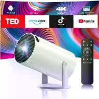ราคา โปรเจคเตอร์พร้อม Wi‑Fi และบลูทูธ, โปรเจคเตอร์มินิ, รองรับ 4K 1080p, โปรเจคเตอร์พกพาสำหรับฉายภาพแบบไร้สาย หมุนได้ 220° ขนาดหน้าจอถึง 130 นิ้ว ปรับภาพอัตโนมัติ สอดคล้องกับ HDMI/iPh (1734895974706152688)