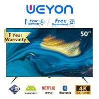 ราคา WEYON Android TV ทีวี 50 นิ้ว FHD Smart TV Google Smart TV Netflix YouTube Wifi DVB-T2 / USB2.0 /AV (1731720092063795988)