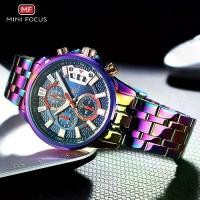 ราคา Men's sporty chronograph watch from MINIFOCUS - round dial, stainless steel strap, luminous hands, date function, 3ATM water resistant, battery powered, quartz movement. นาฬิกา น (1734784305879876891)