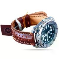 ราคา สายนาฬิกาข้อมือ, Handmade, Firmly 779, (OP) Style, Leather Watch Strap, Italian Veg Tanned (1734880344864360244)