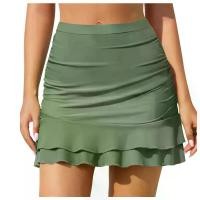 ราคา กระโปรงว่ายน้ำ สำหรับผู้หญิง เอวสูง กระโปรง Ruched กางเกงชุดว่ายน้ำ พร้อมกางเกงขาสั้นบูท ชุดว่ายน้ำจูเนียร์ ออกกำลังกาย เด็ก เด็กผู้หญิง Sport (1730605408231393524)