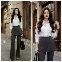 ราคา French Korea ชุดSetกางเกง ทรงสูทใส่ทำงาน สวยหรูลุค old money Pisamai ชุดSetเสื้อเชิ้ตสีขาวแขนยาว+กางเกงขายาว+กระโปรงสั้น คําแนะนําการขายที่ร้อนแรงในเดือนนี้ (1735443563674502800)