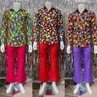 ราคา ชุดย้อนยุค ชุดทองกวาว ชุดแหยม (เสื้อ+กางเกง) (1735490597011097024)